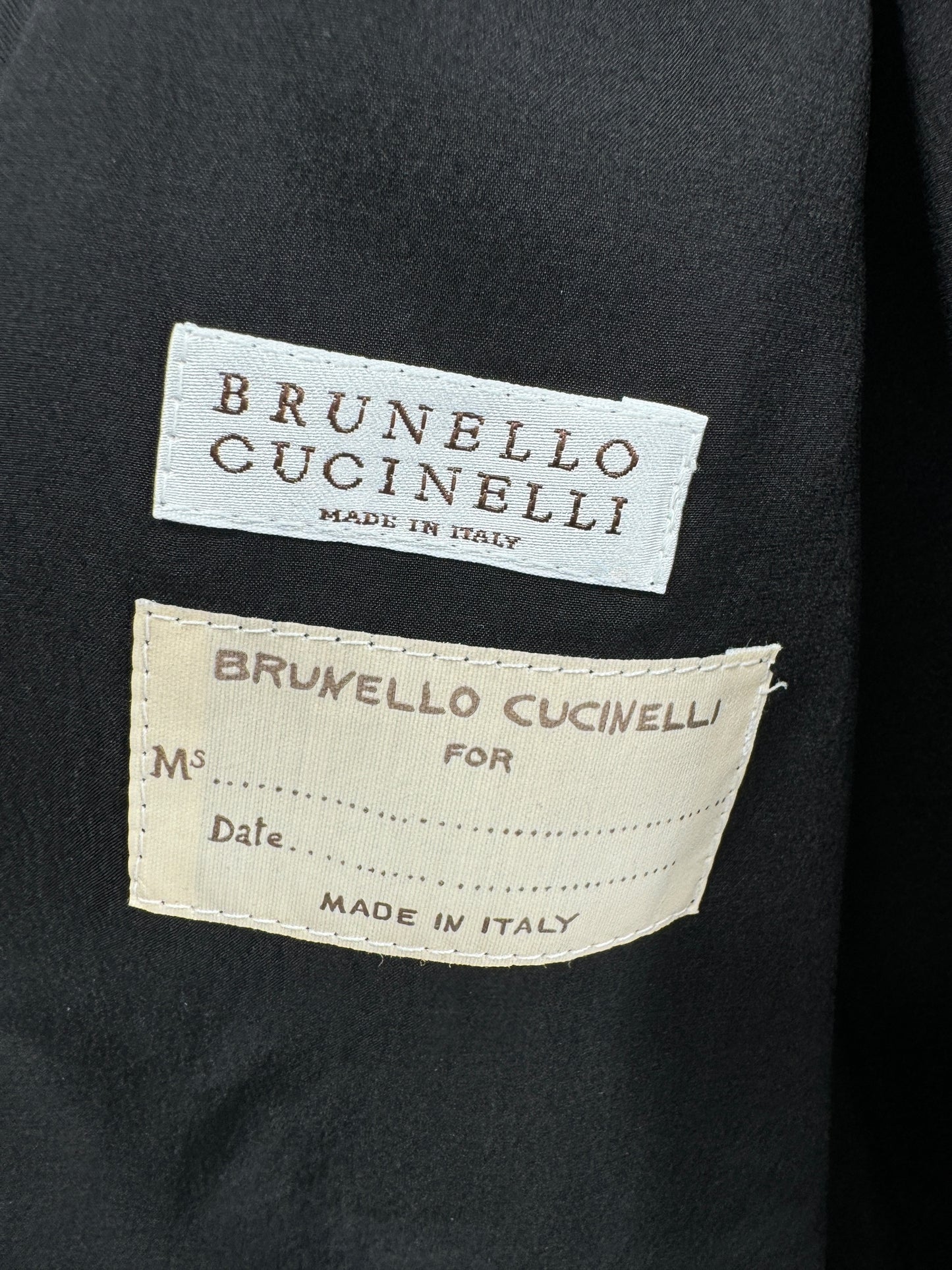 Brunello Cucinelli Black Layered Hem Blazer – Size 44 IT (US 8)