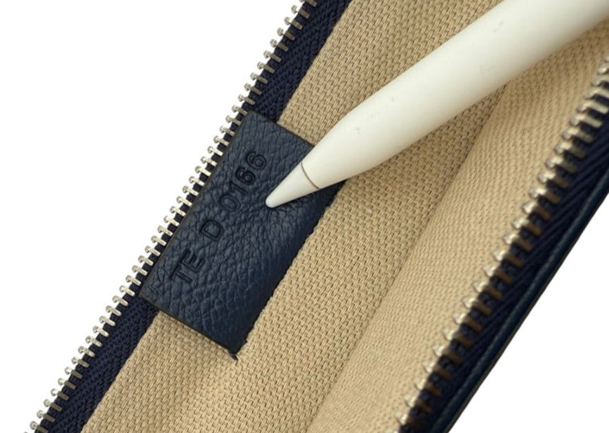 Givenchy Antigona Clutch Navy Pebbled Leather