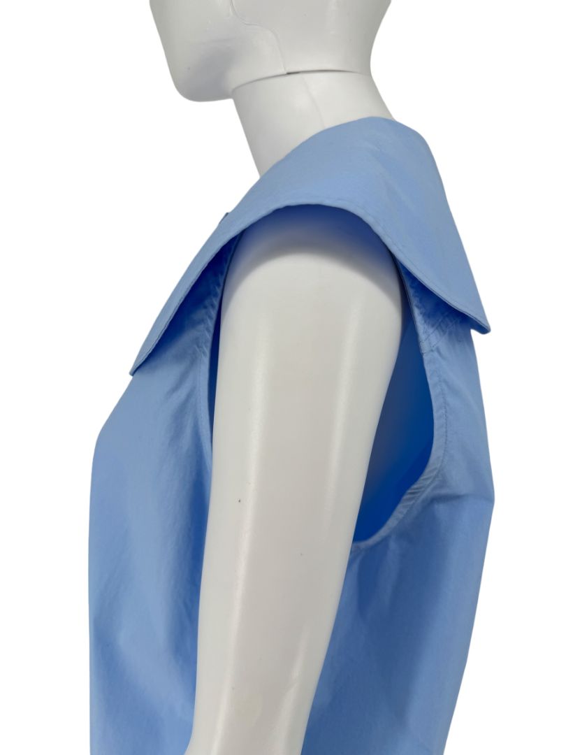 Loulou Studio Light Blue Sleeveless Poplin Tunic – Size L