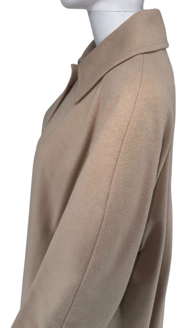 Louis Féraud Pale Blush Wool Swing Coat – Very Good Preowned Condition