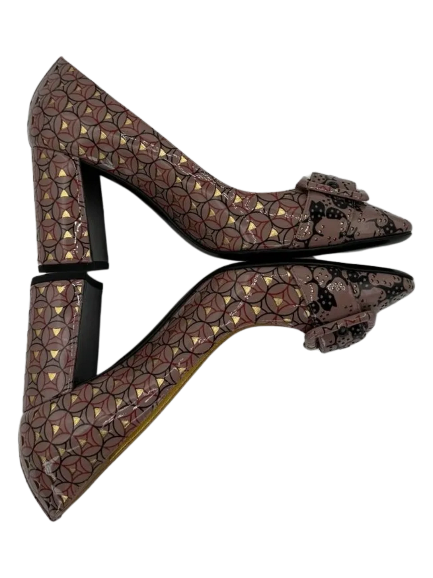 *NEW* Bottega Veneta Women's Geometric Leather Pumps