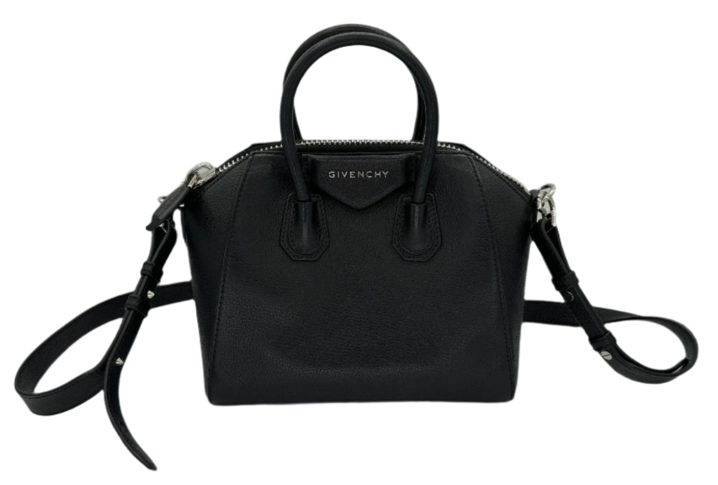 Givenchy Mini Antigona bag in grained leather Black