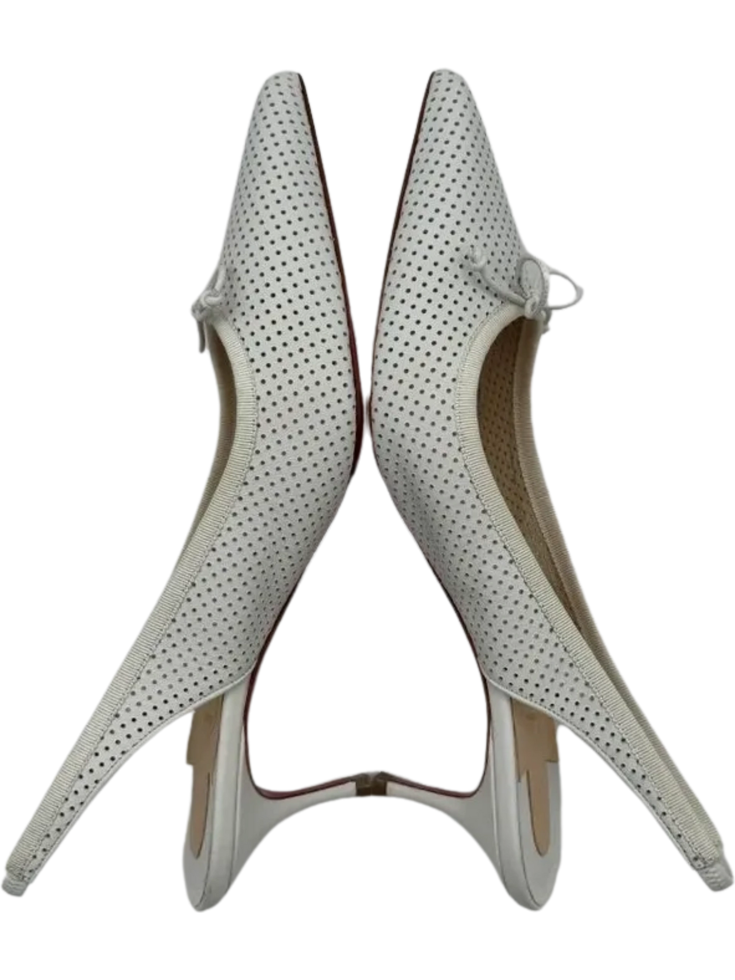 *NEW* Christian Louboutin HALL SLING PUMP Perforated Leather Heels