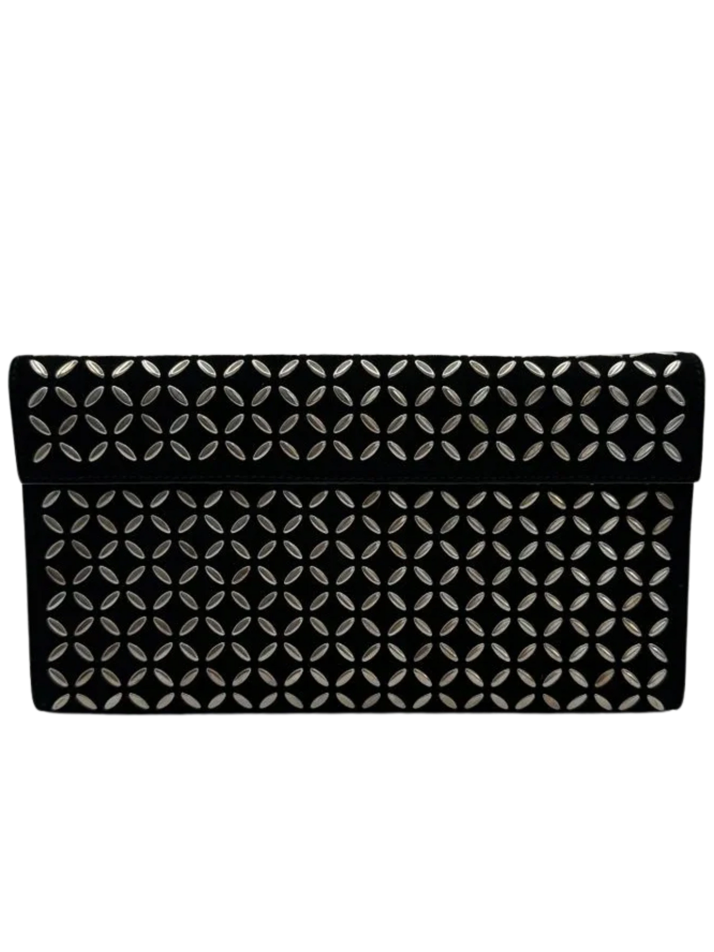 ALAÏA Suede Geometric accented Clutch