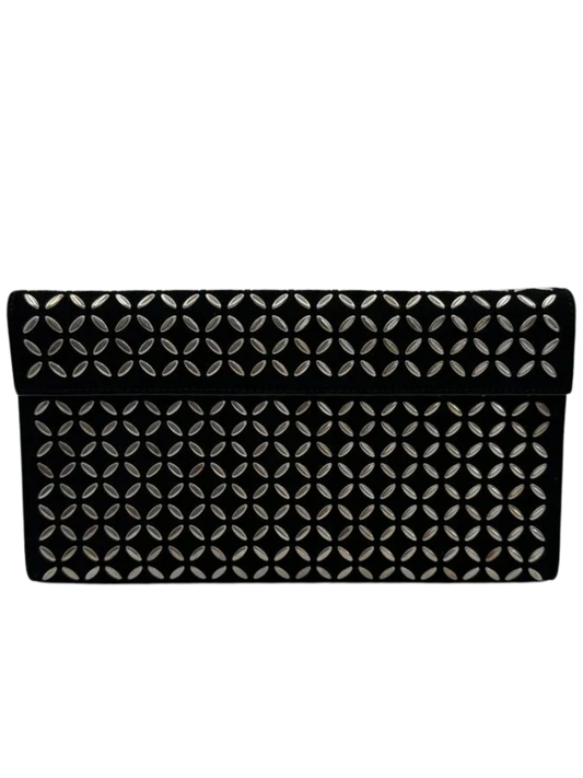 ALAÏA Suede Geometric accented Clutch