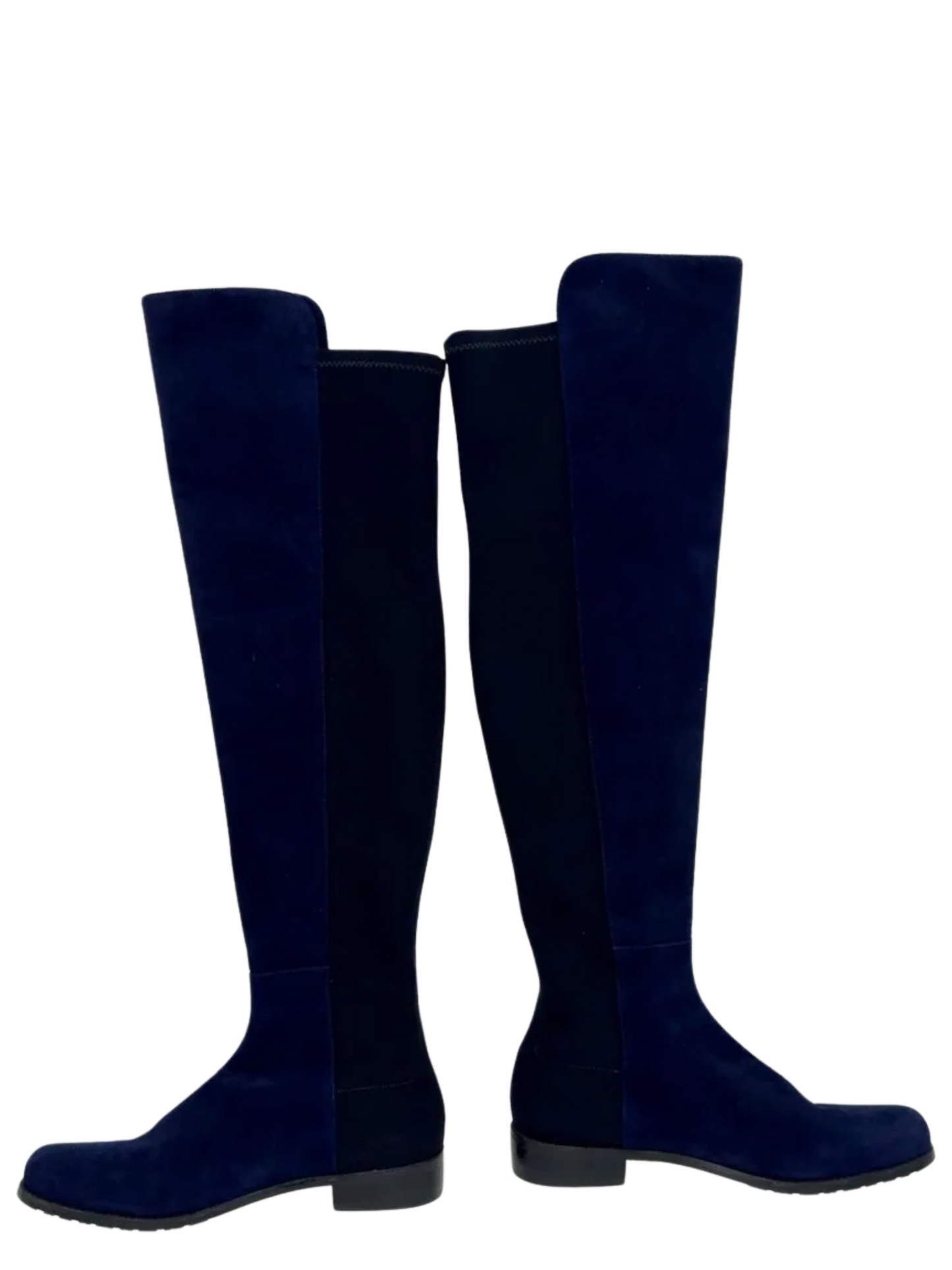 NEW Stuart Weitzman Navy Suede 5050 Boots Size 8