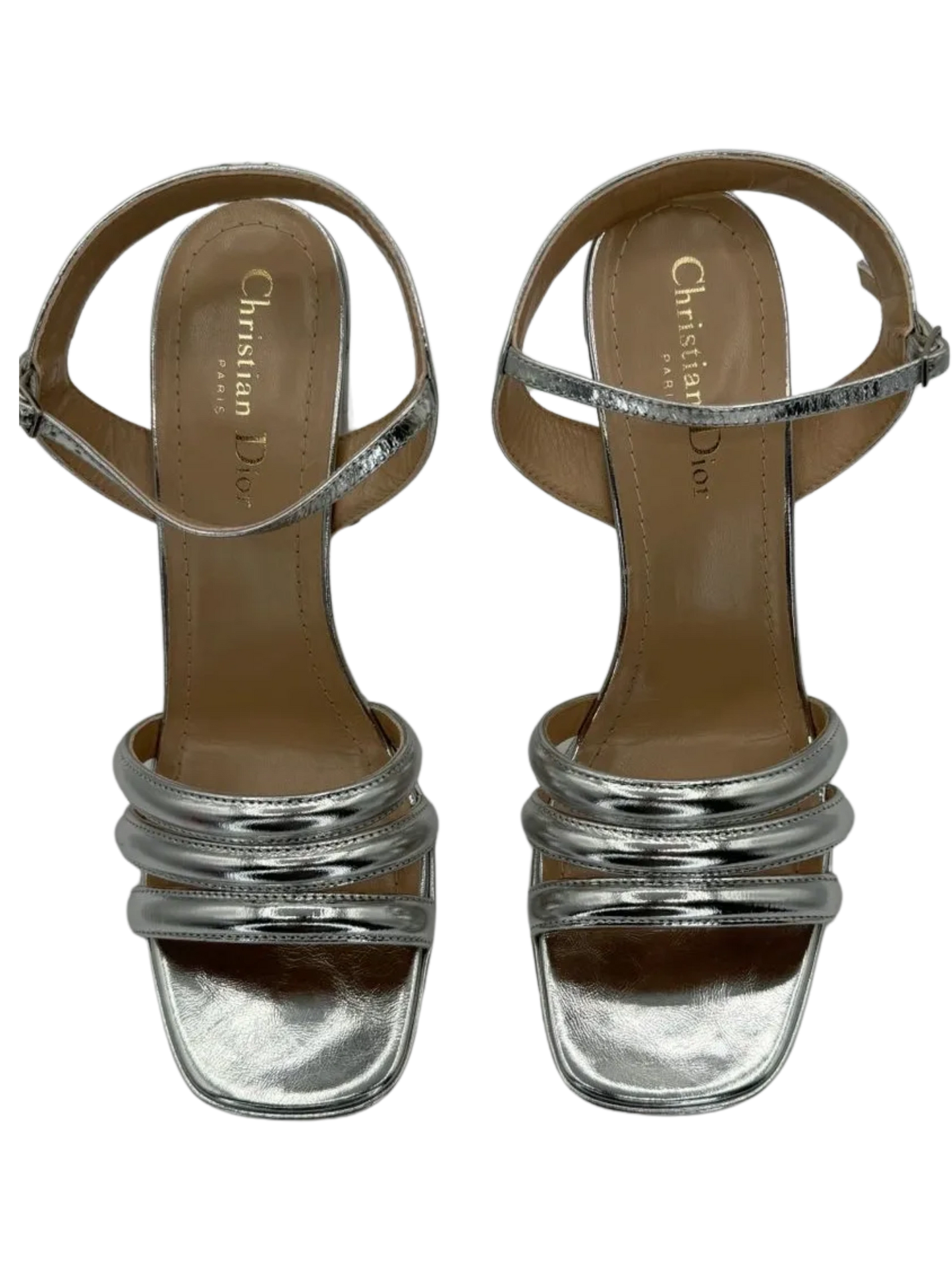 Christian Dior Dior "Call" Leather Slingback Sandals