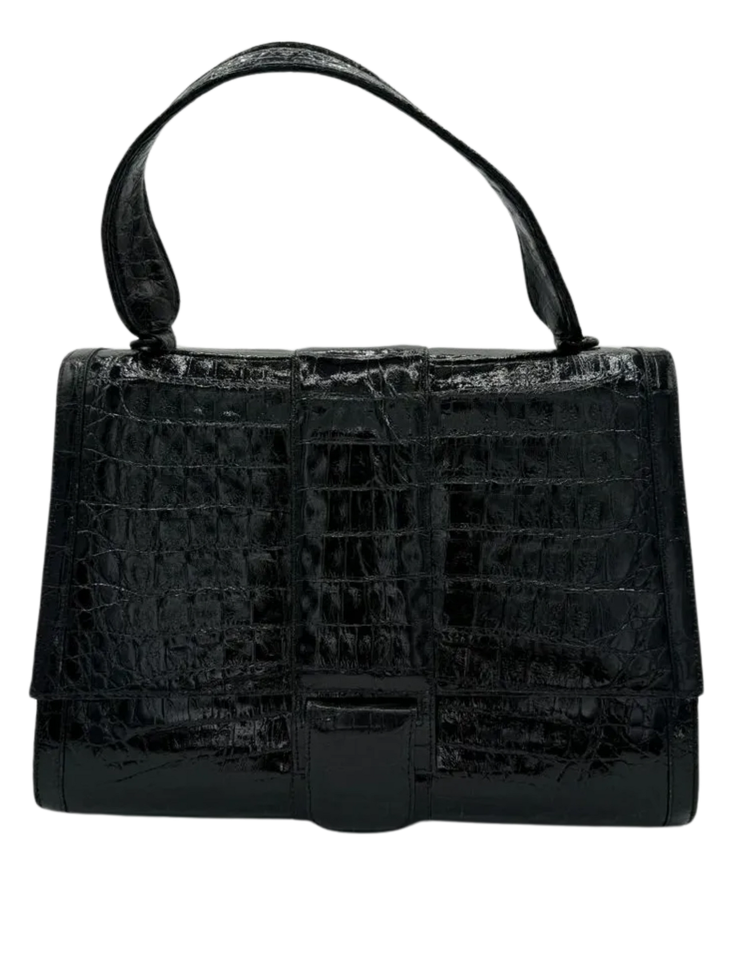 Nancy Gonzalez Black Crocodile Handbag