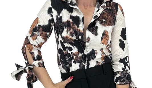 Cavalli Animal Print Blouse