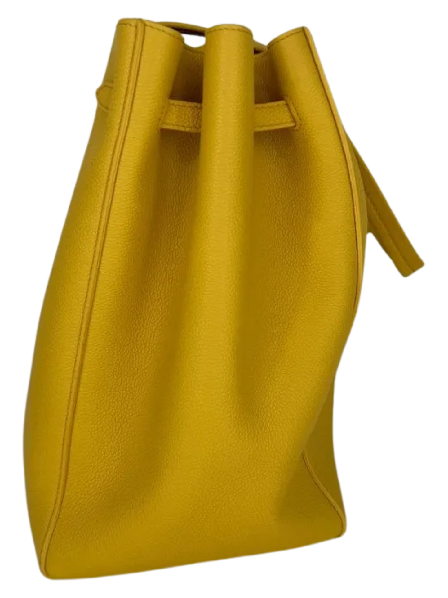 NWT Celine Cabas Phantom Tote in soft grained calk skin - Citron color