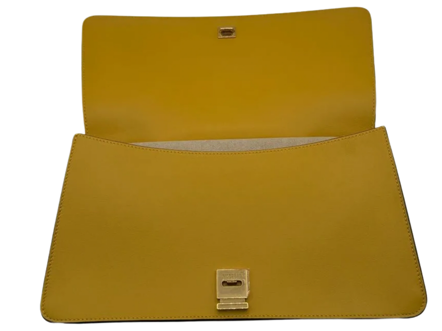 Givenchy Leather and Karung Medium Whip Bag with a Bright Yellow Handle