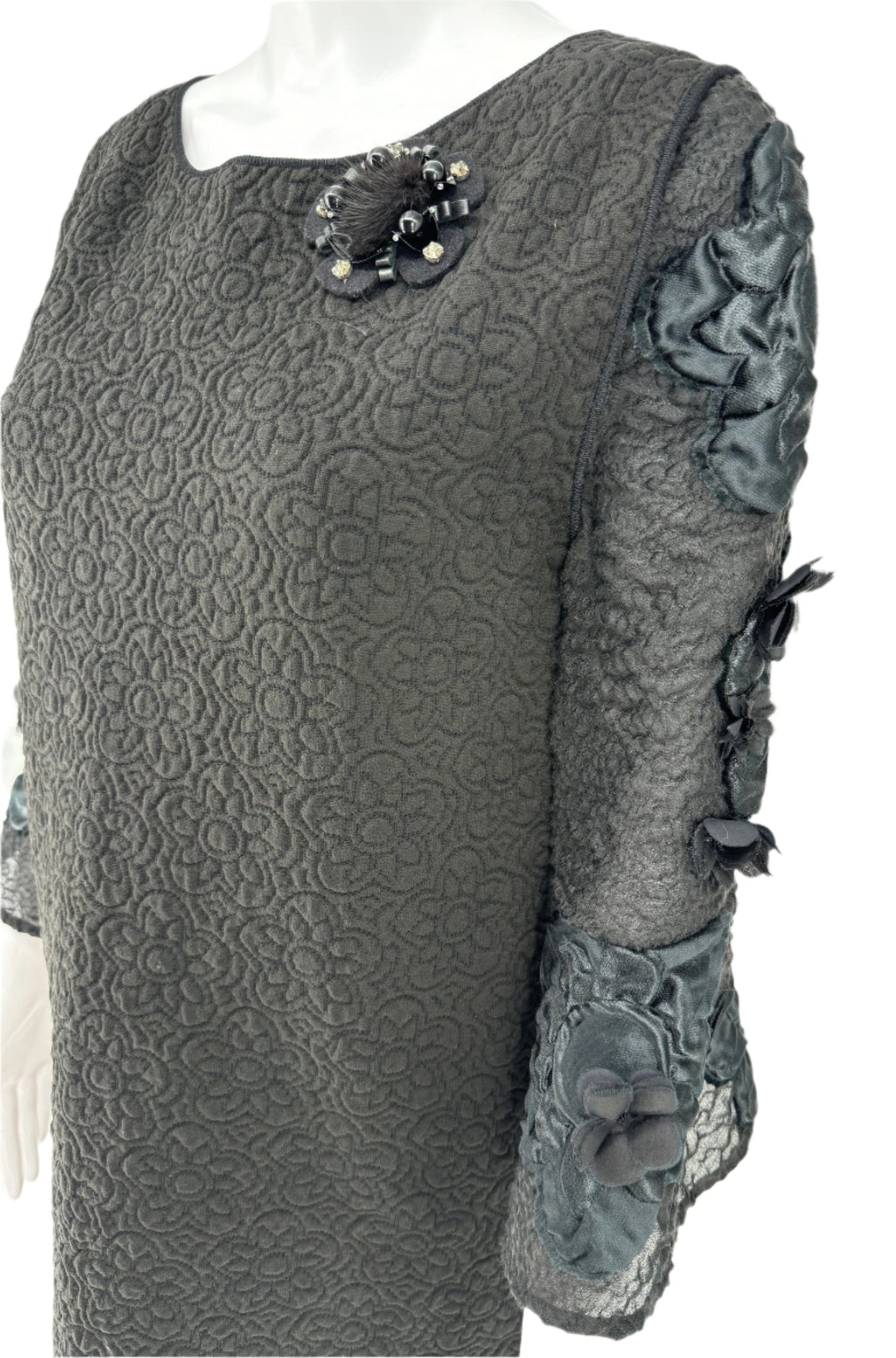 Fendi Embroidered and embossed dress - IT 44