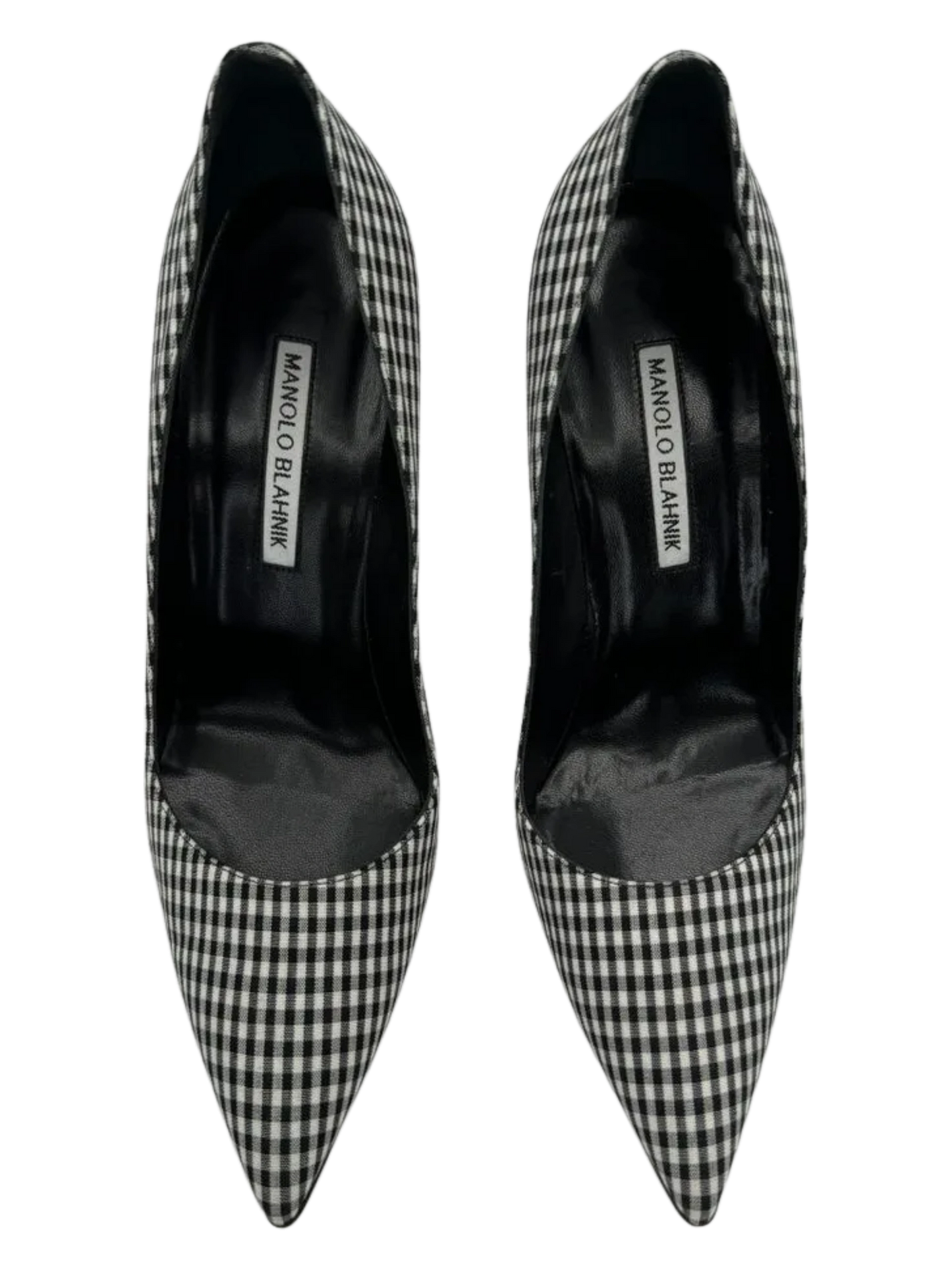 Manolo Blahnik Women's Black/White Gingham Stiletto