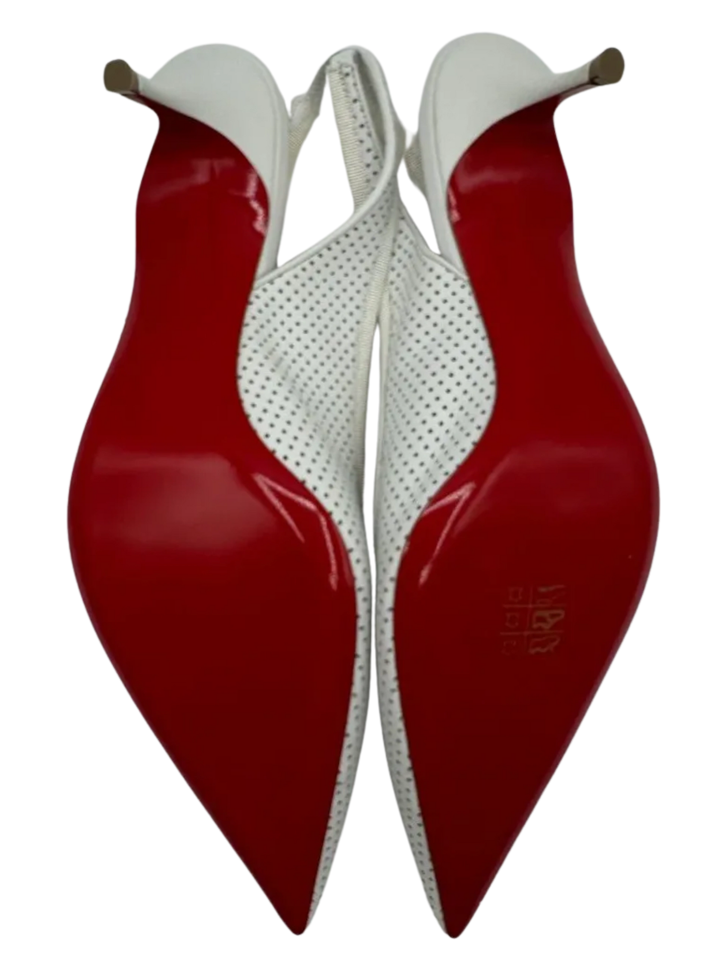 *NEW* Christian Louboutin HALL SLING PUMP Perforated Leather Heels