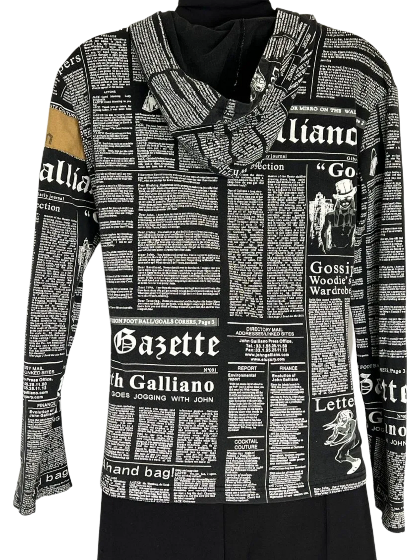 John Galliano Newsprint Top