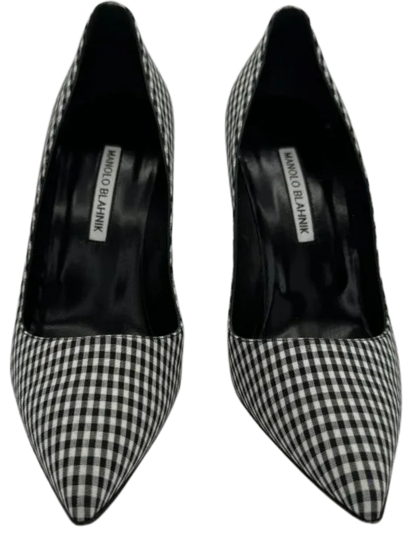 Manolo Blahnik Women's Black/White Gingham Stiletto