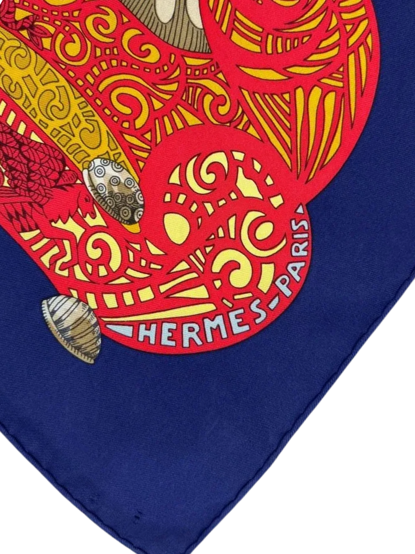 Hermes "L'Atlantide" Blue Scarf