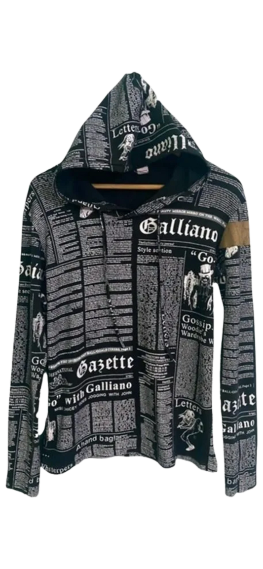 John Galliano Newsprint Top