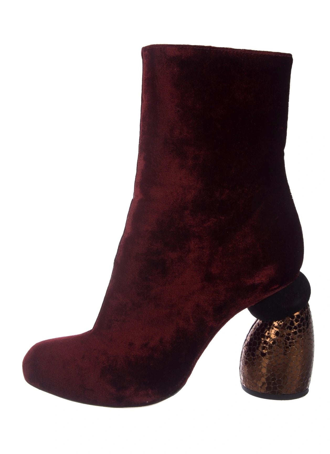 Dries Van Noten - Velvet Ankle Boots - Size 39