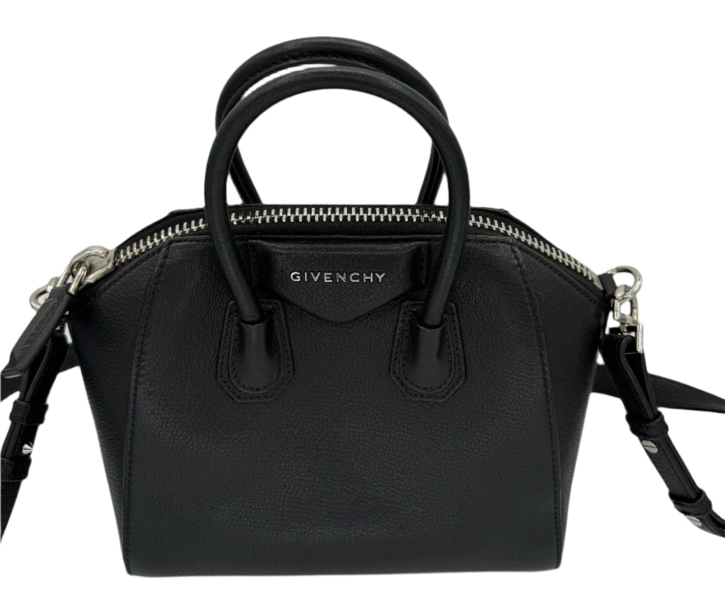 Givenchy Mini Antigona bag in grained leather Black