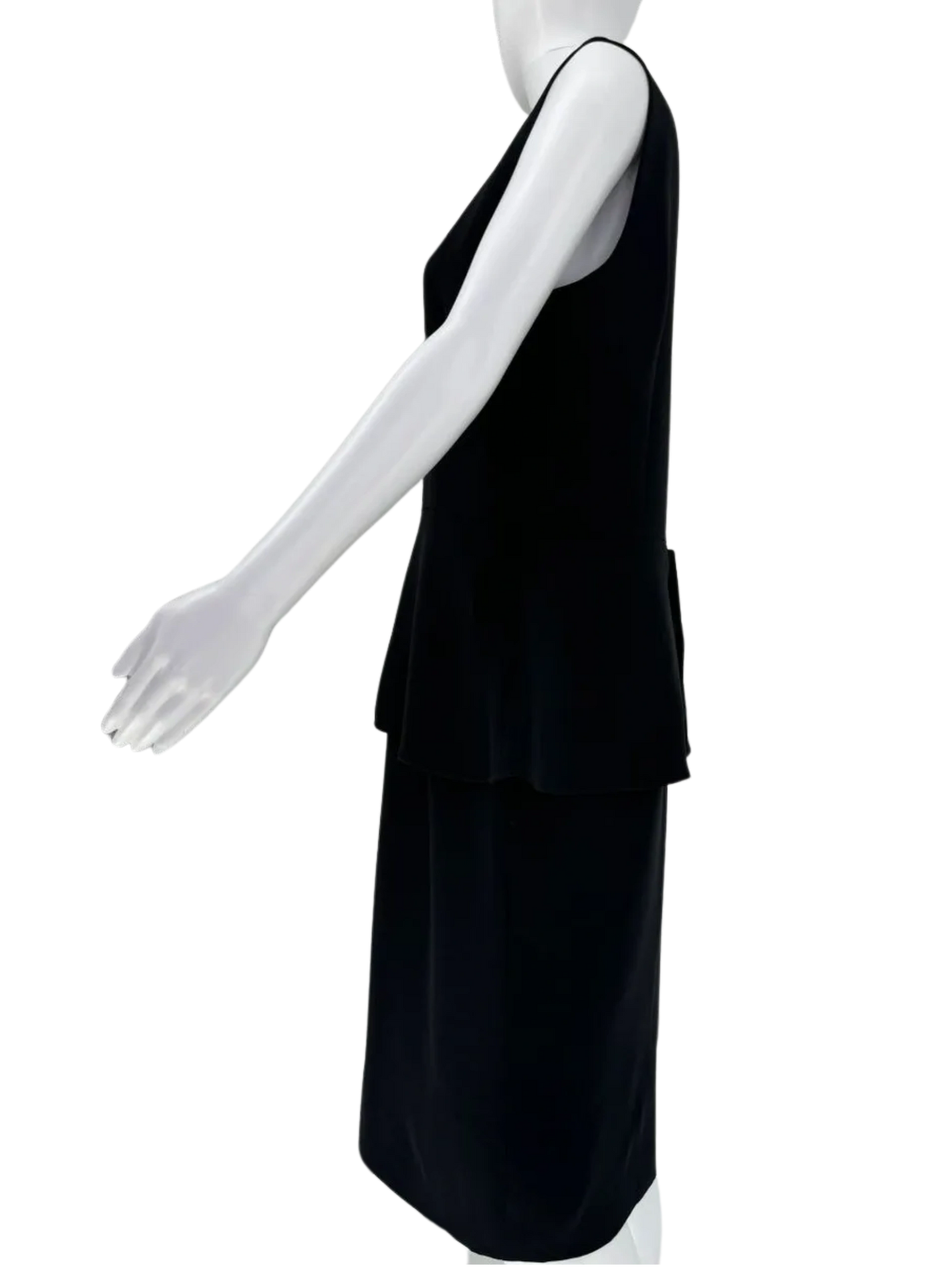 Christian Dior Silk/Wool Peplum Dress