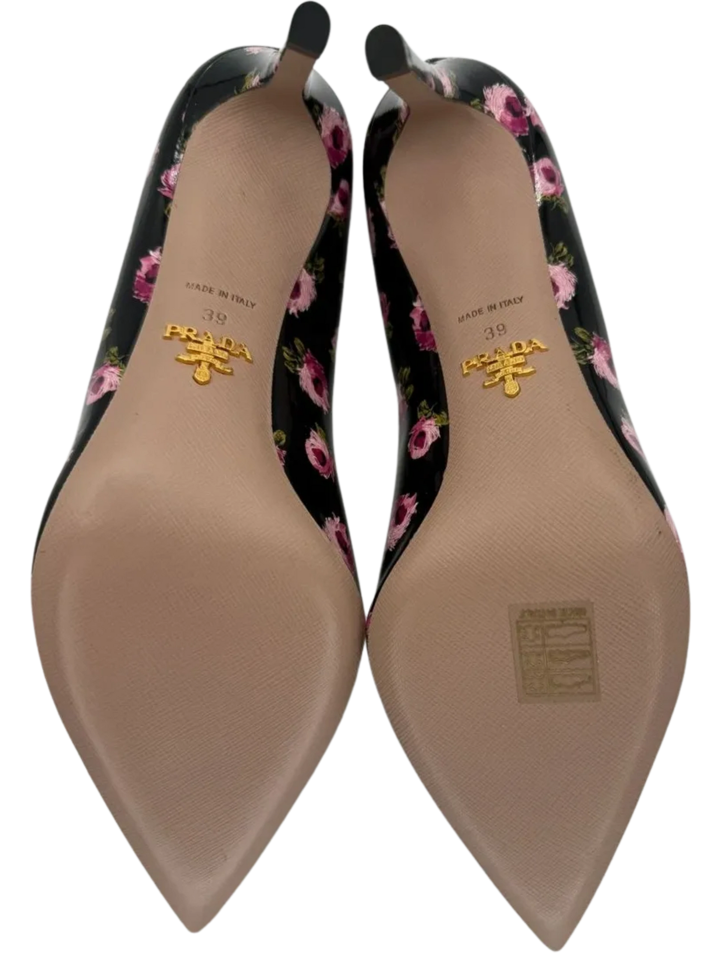 *NEW* Prada Floral Patent Pumps