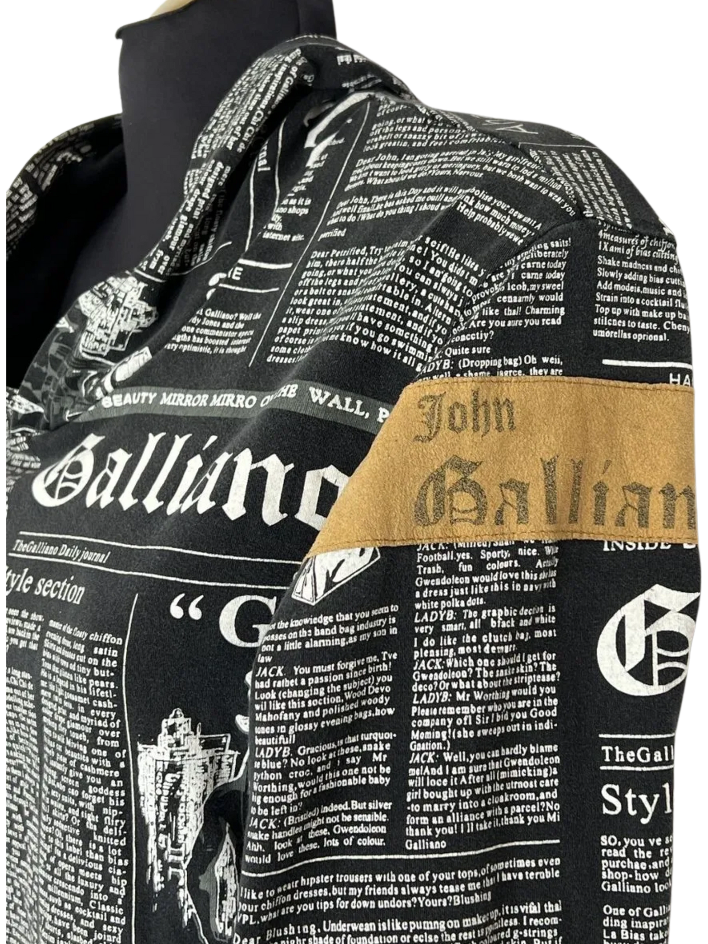 John Galliano Newsprint Top