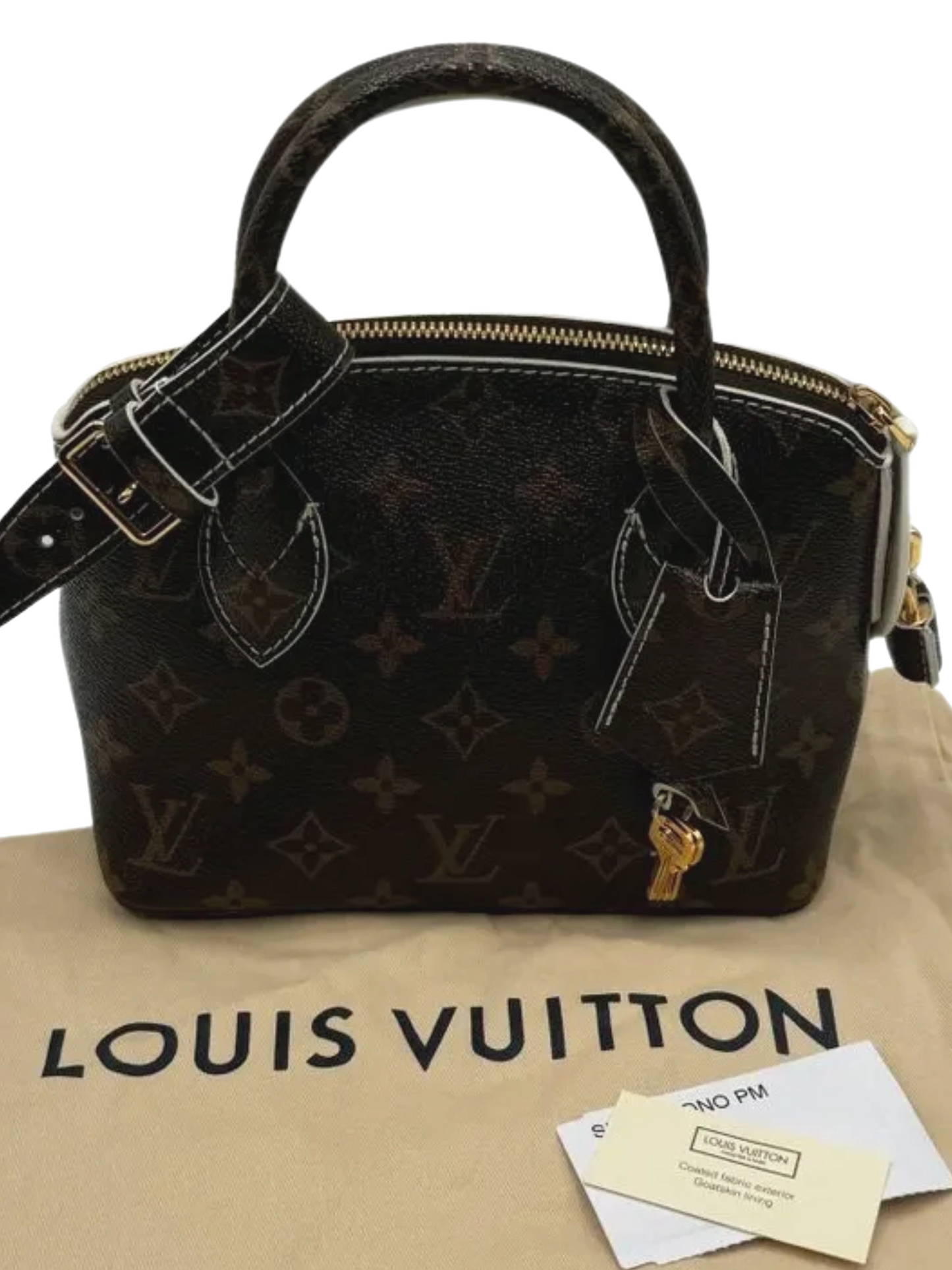 LOUIS VUITTON Louis Vuitton Shiny Monogram Lockit BB Handbag