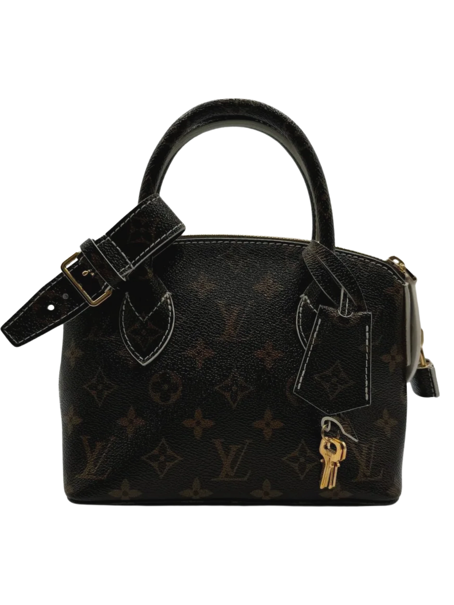 LOUIS VUITTON Louis Vuitton Shiny Monogram Lockit BB Handbag