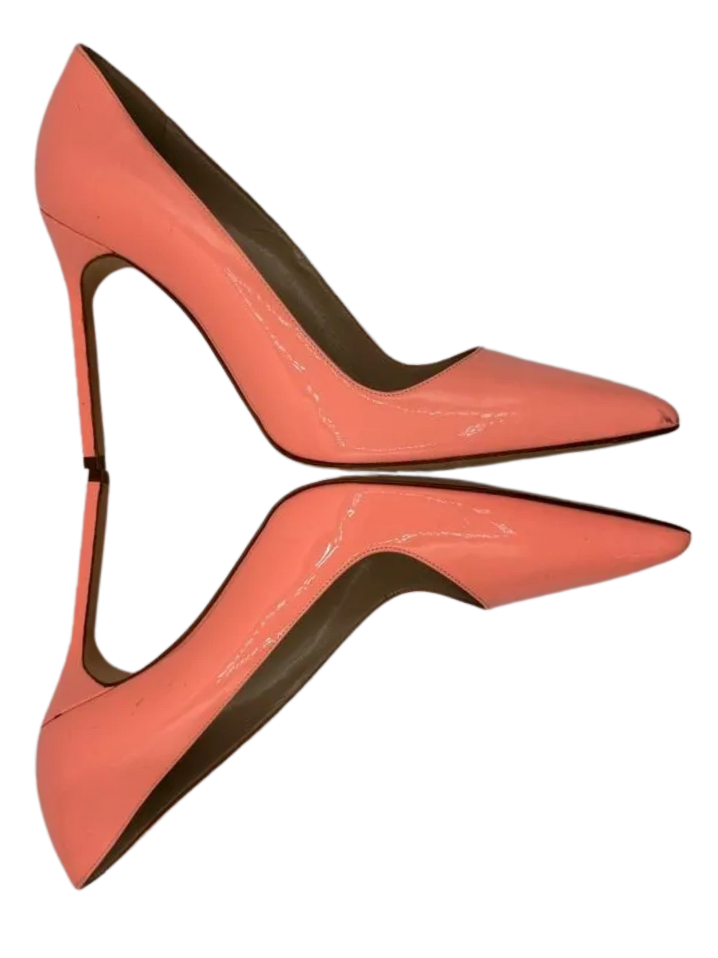 Manolo Blahnik “BB” Pointy-Toe Pumps in Coral 2014 Resort Collection