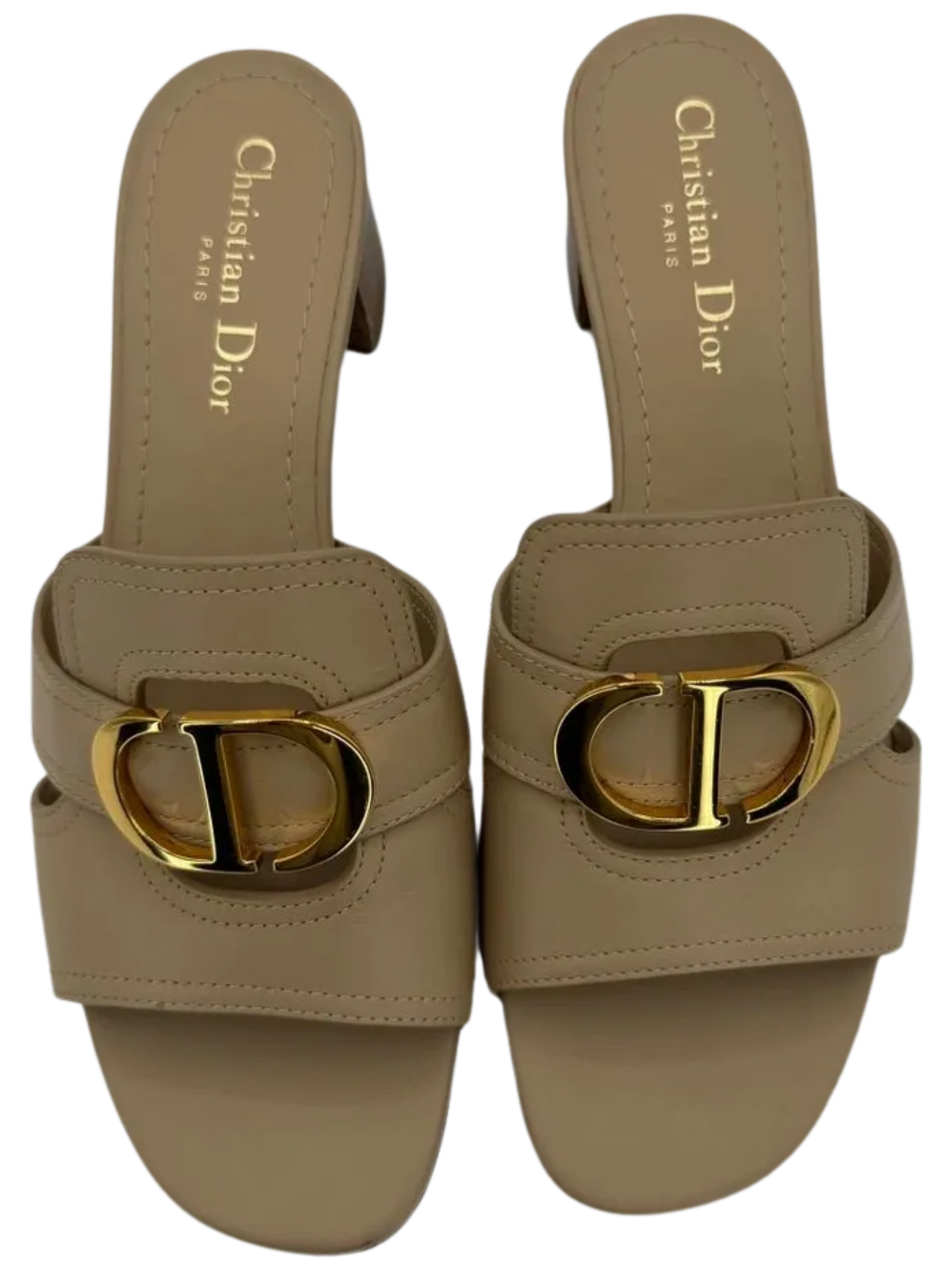 Christian Dior 30 Montaigne Leather Slides