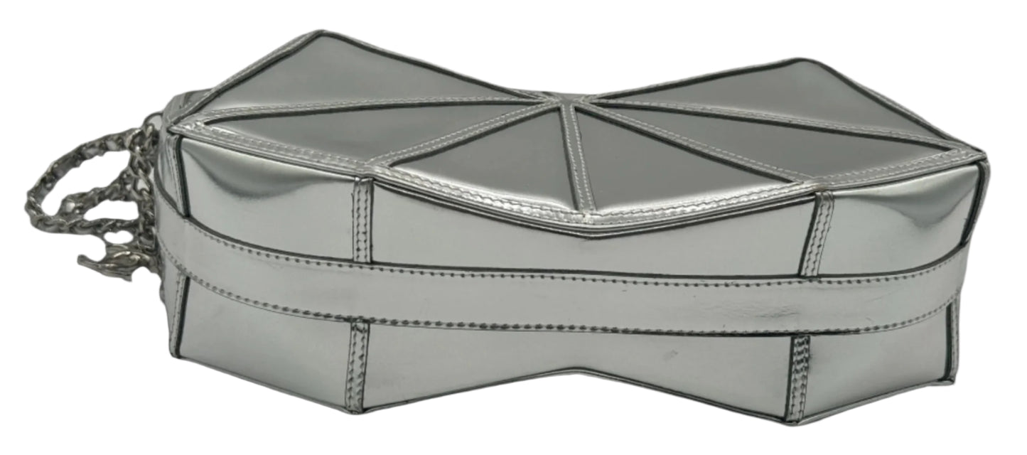 S/S 2012 Chanel Midnight Swim Silver Clutch in Patent Leather