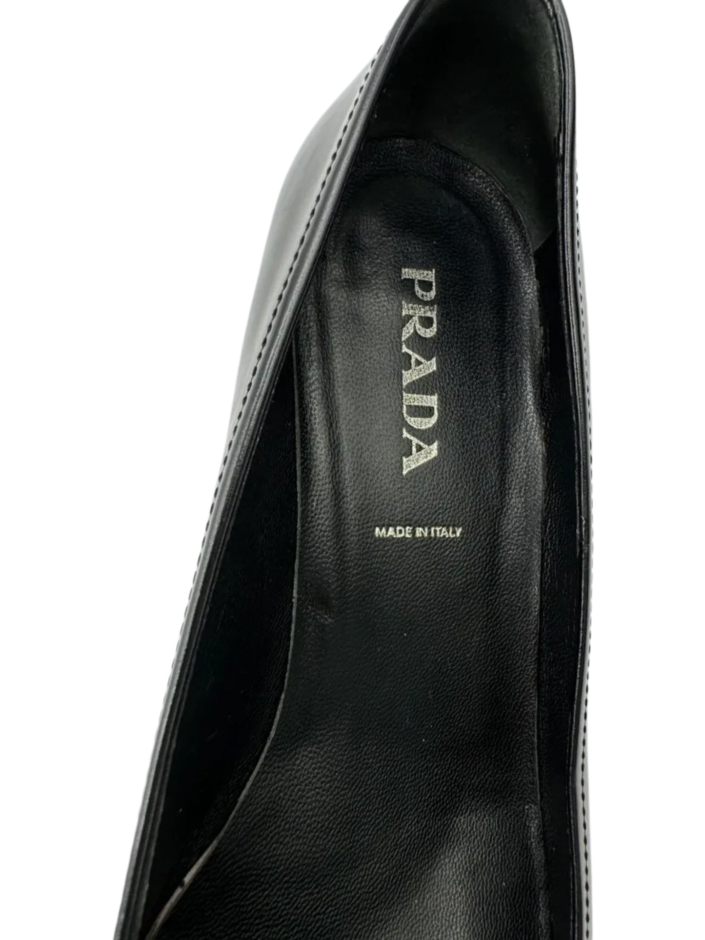 Prada Buckle Kitten Heels