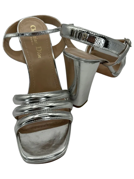 Christian Dior Dior "Call" Leather Slingback Sandals