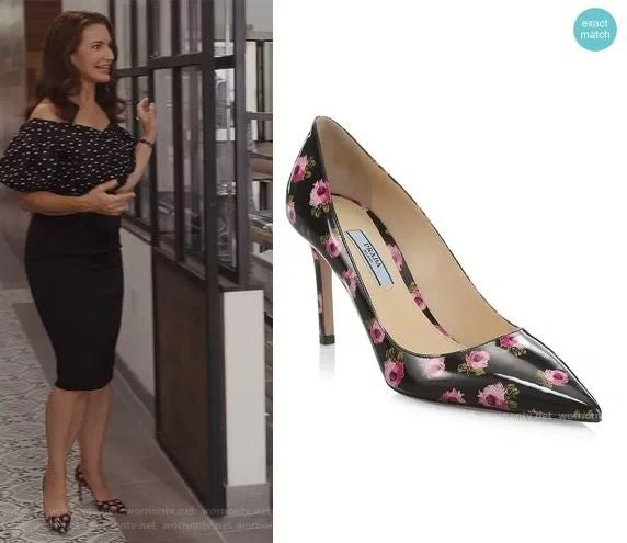 *NEW* Prada Floral Patent Pumps