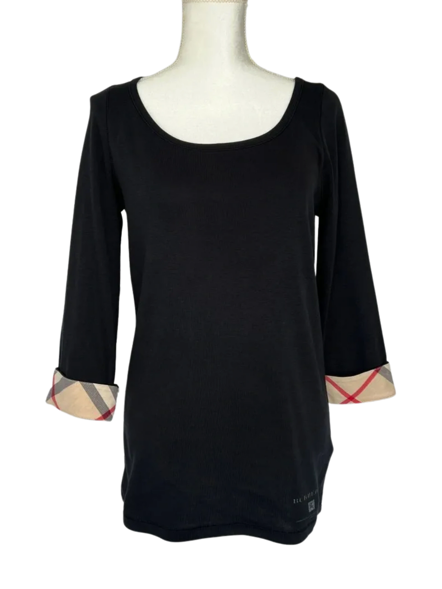 Burberry Novacheck Scoop Neck Top