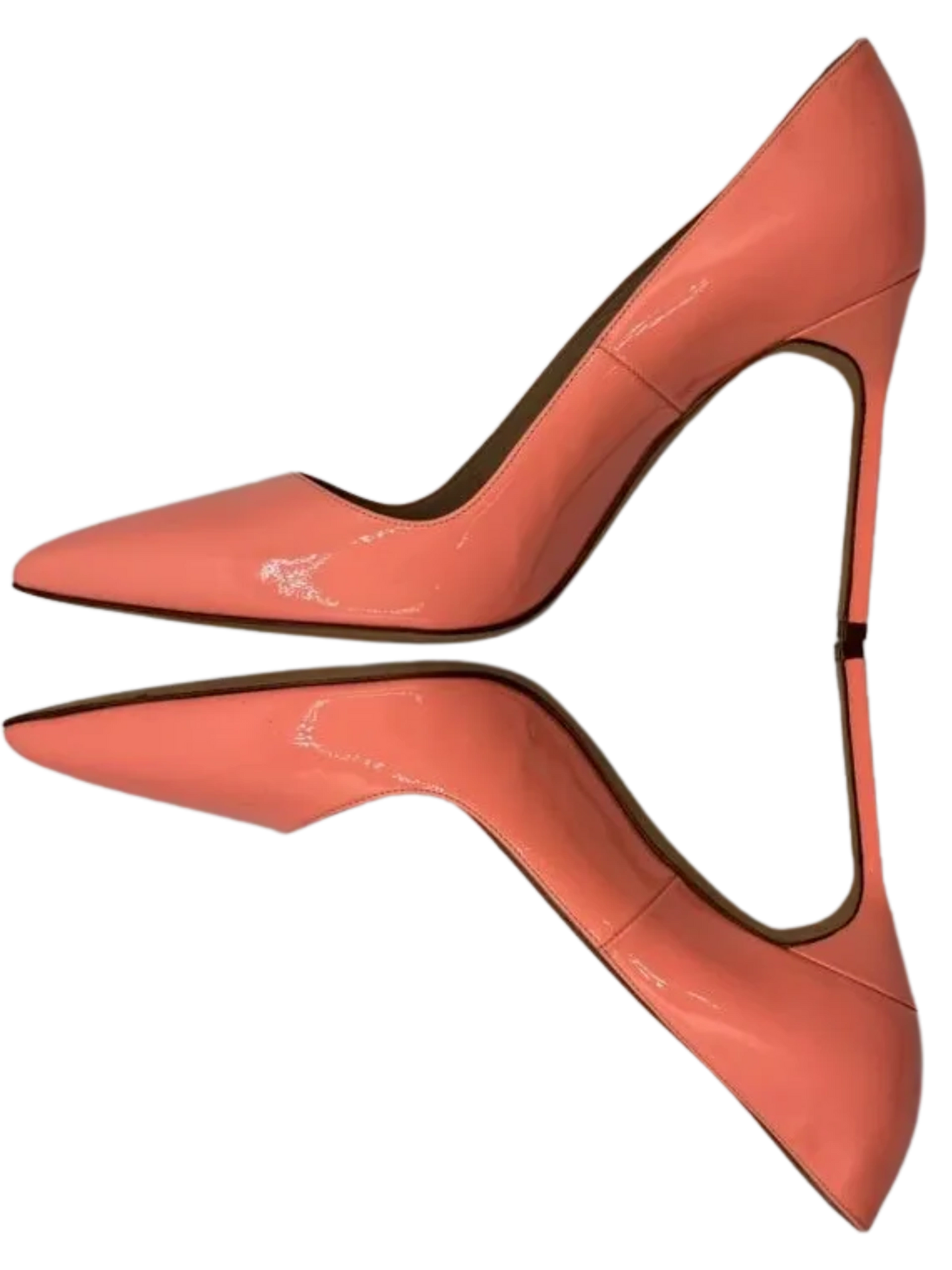 Manolo Blahnik “BB” Pointy-Toe Pumps in Coral 2014 Resort Collection