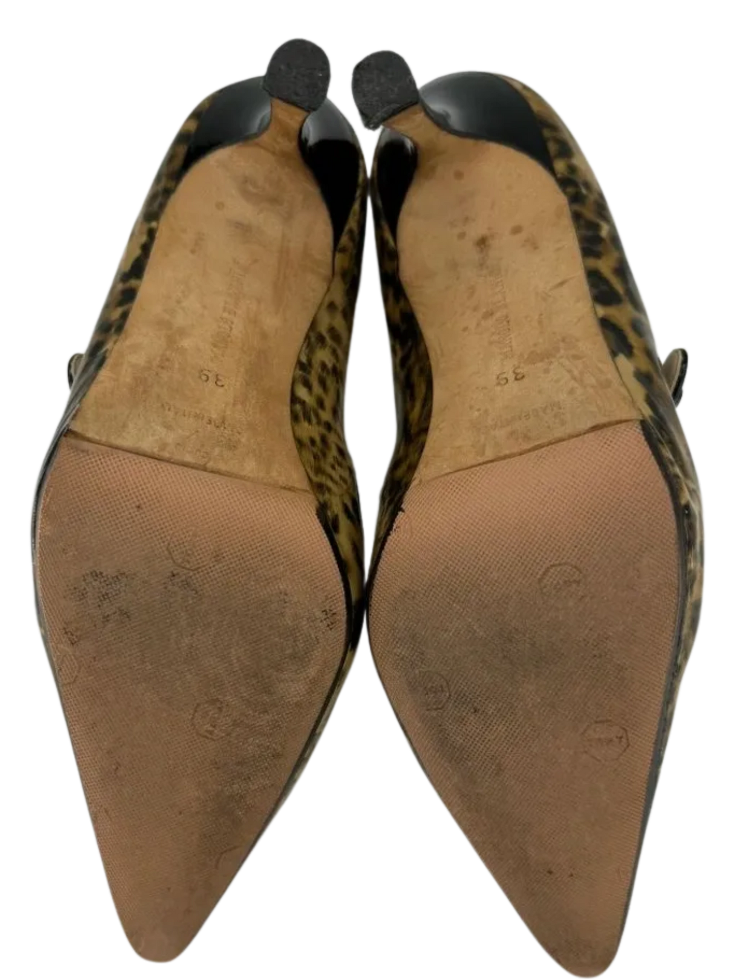 Manolo Blahnik Leopard Mary Janes