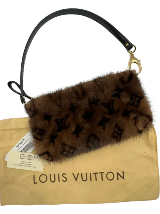 *Limited Edition* Louis Vuitton Mink Milla Bag Pochette Vision MM Monogram