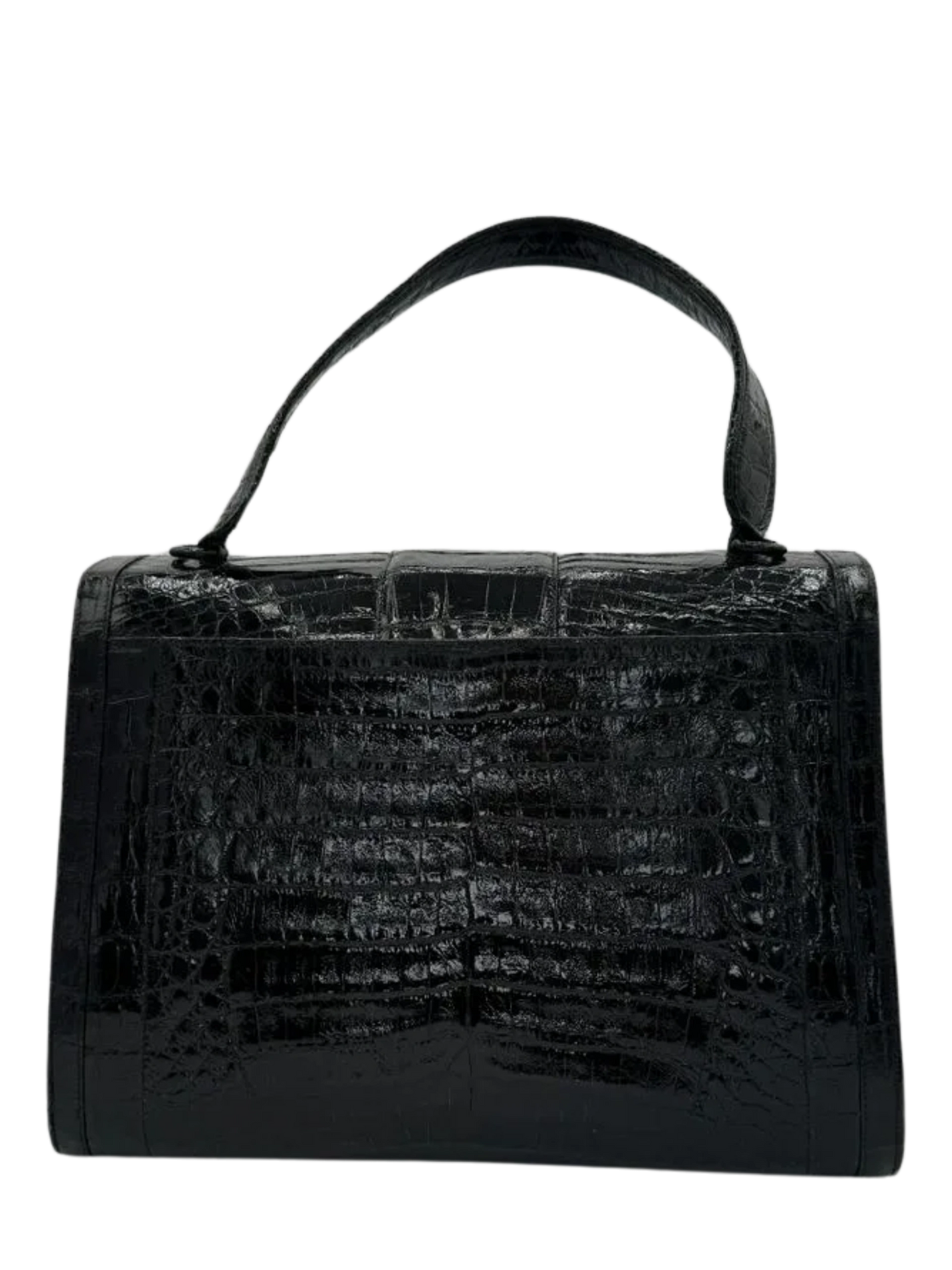 Nancy Gonzalez Black Crocodile Handbag