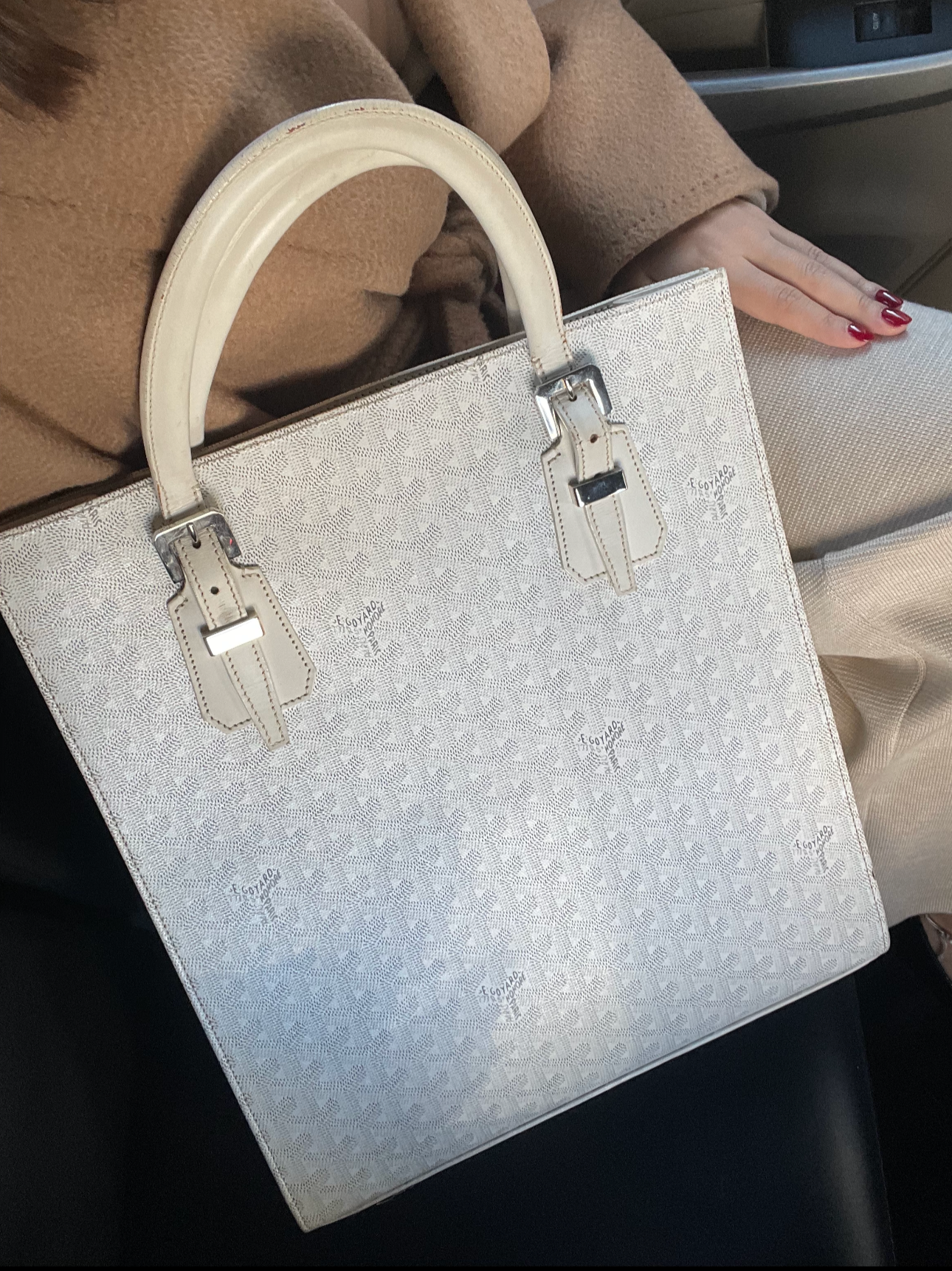 Goyard Comores GM Tote White