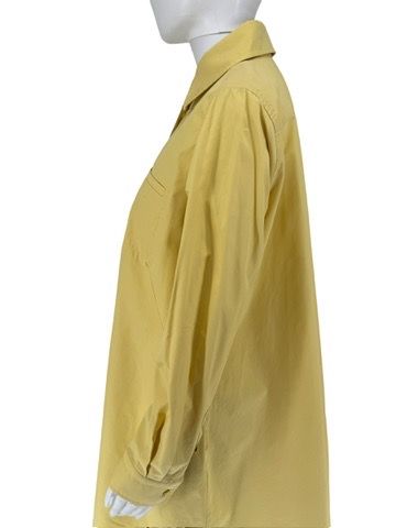 MaxMara Yellow Oversized Cotton Shirt Dress – Size IT 40 (US 6/8)
