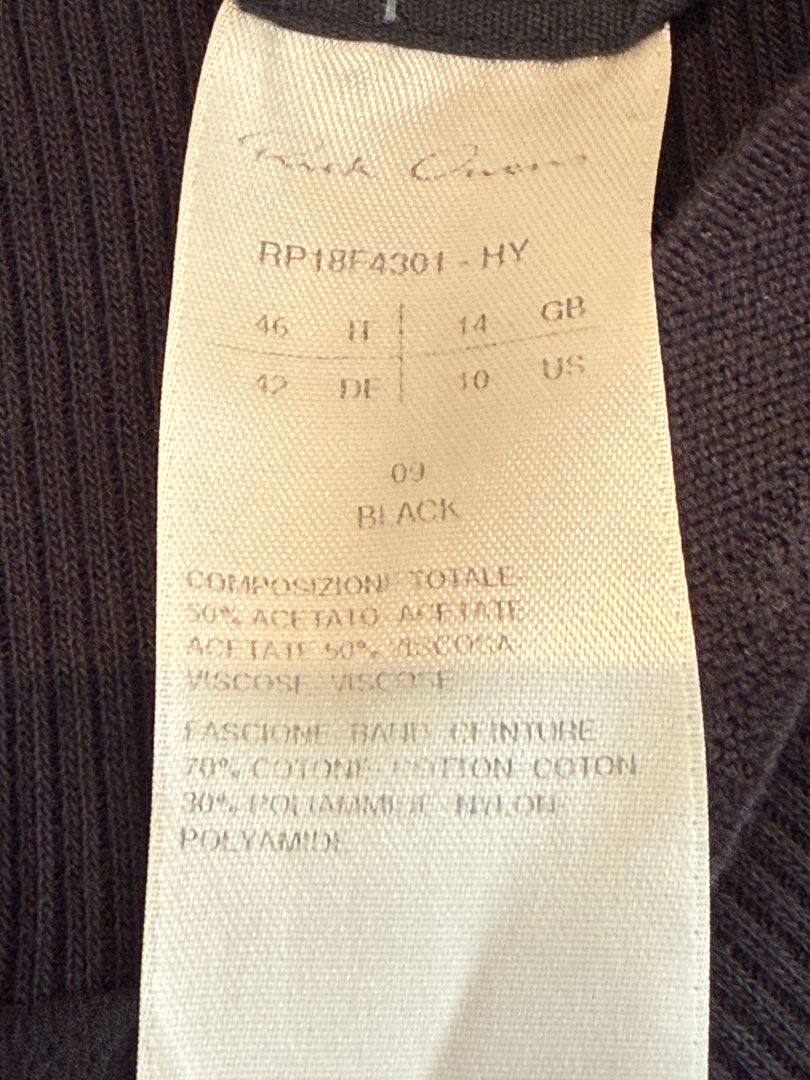 Rick Owens Draped Wool Blend Pants - Size 6