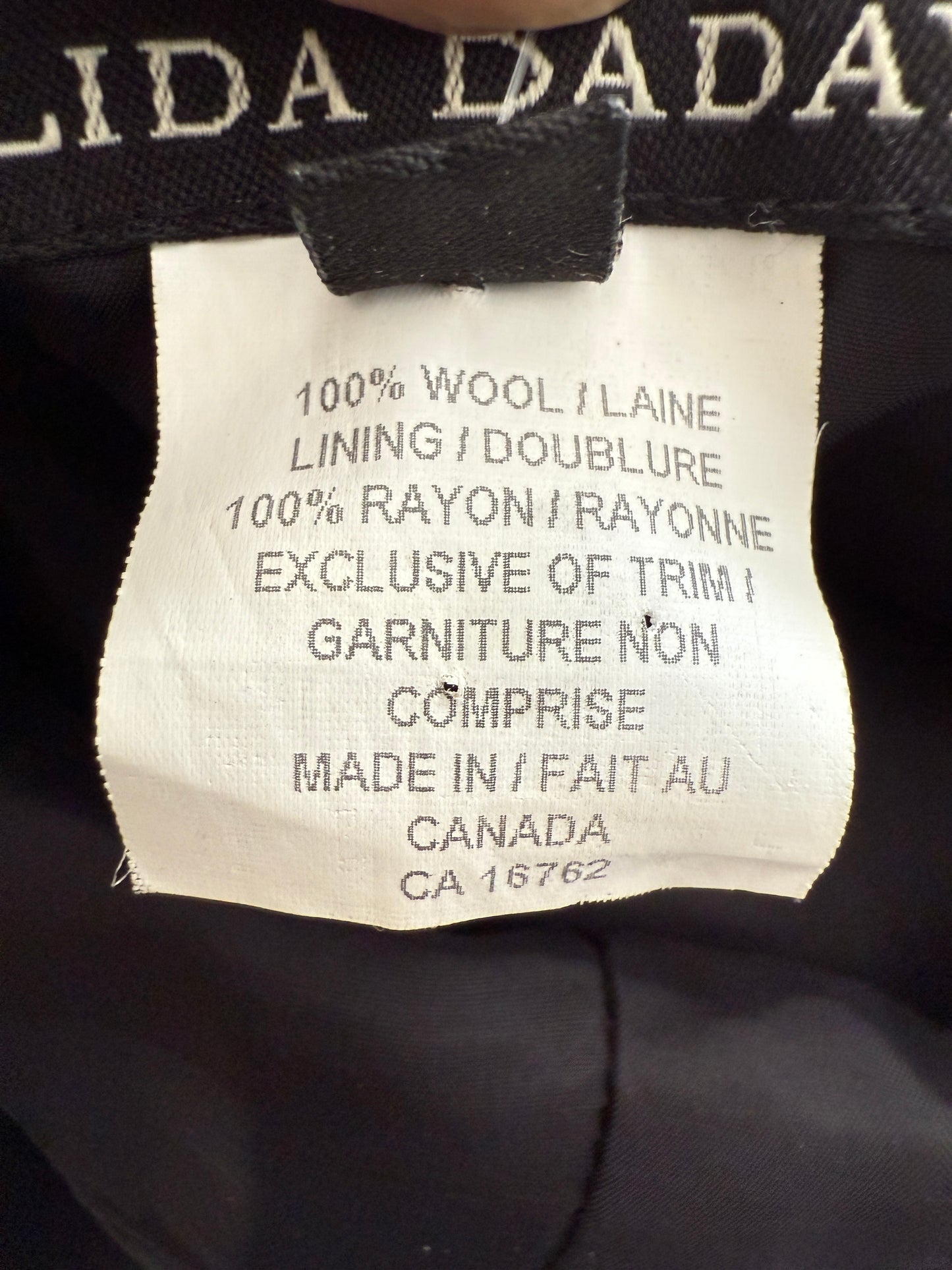 Lida Baday Black Wool Knit Fluted Skirt – Size 12