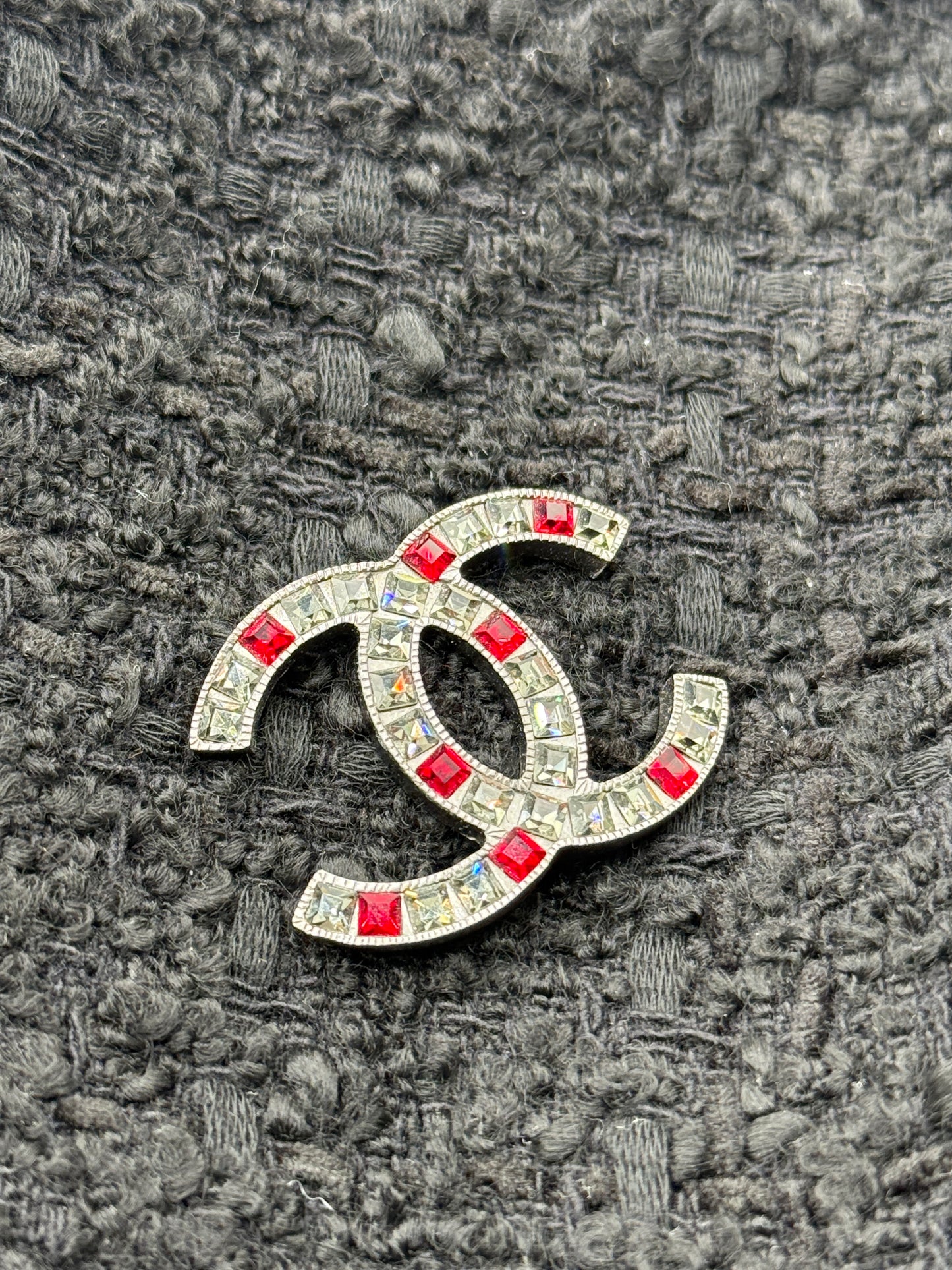 Chanel Strass CC Pin Brooch