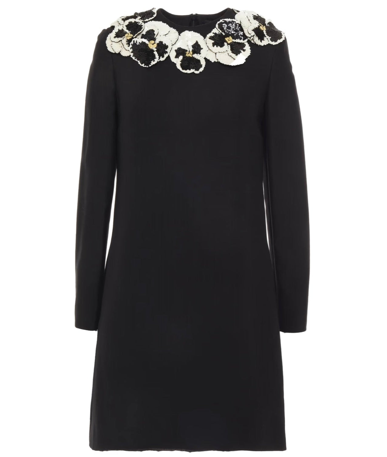 Valentino Embellished crepe mini dress - Size 10