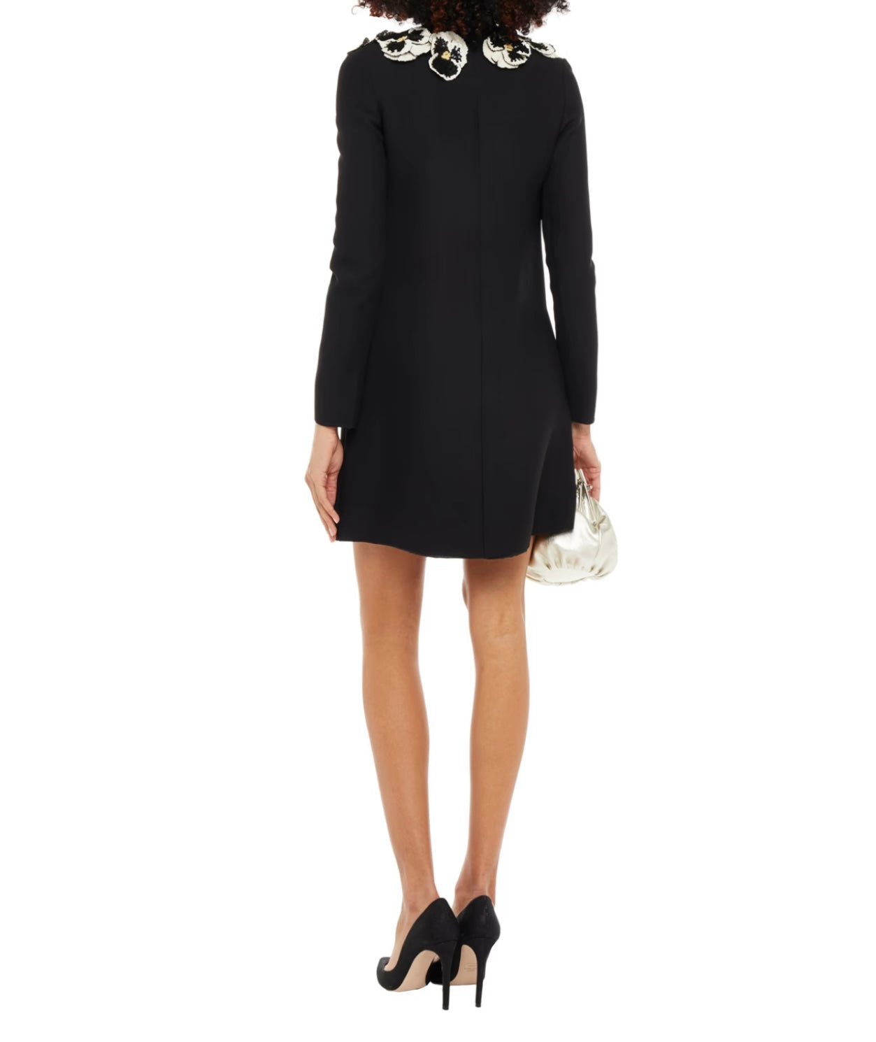 Valentino Embellished crepe mini dress - Size 10