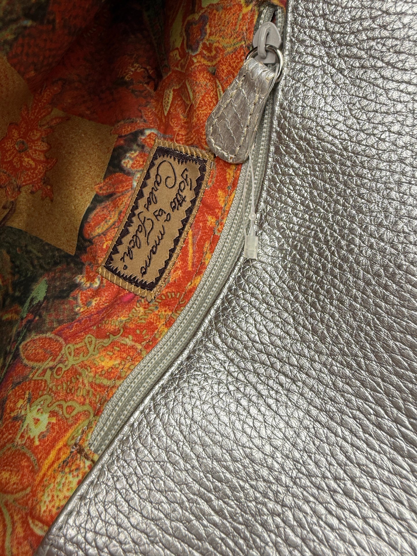 Carlos Falchi Metallic Snake Clutch – Good Condition – Convertible Shoulder Bag