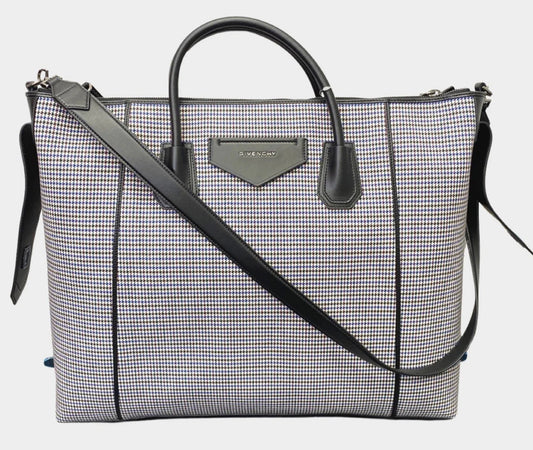 Givenchy Houndstooth Soft Antigona Weekend Tote