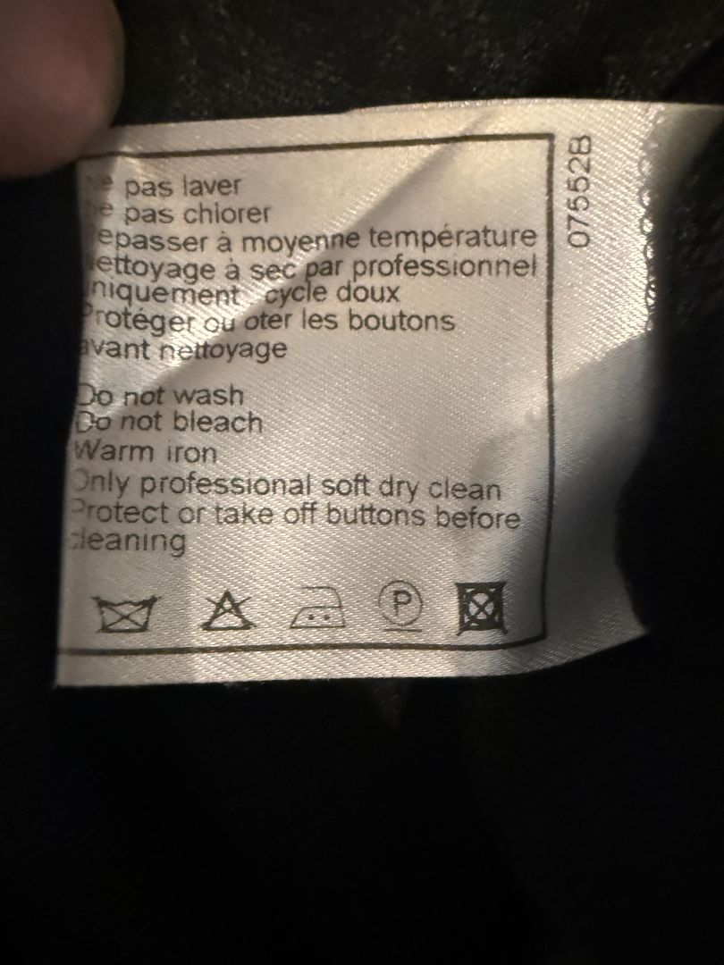 Chanel Charcoal Wool-Blend Straight-Leg Trousers – Size 42